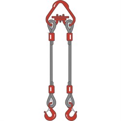 Двухветвевой канатный строп ТамбовТехСнаб 2СК - фото 16631493