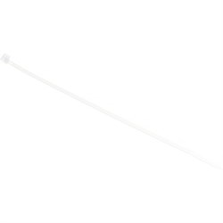 Неоткрывающаяся нейлоновая стяжка NIKOMAX NMC-CTN150-25-SL-WT-100 - фото 16631683