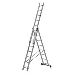 Алюминиевая трехсекционная лестница-стремянка SevenBerg 920308 - фото 16631880