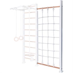 Стойка с сеткой Perfetto Sport Verticale in legno con rete bianco-naturale - фото 16632849