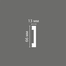 Ударопрочный влагостойкий напольный плинтус под покраску Stenopol C7157 - фото 16633933