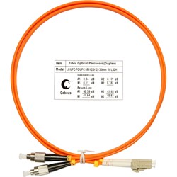 Оптический шнур Cabeus FOP-62-LC-FC-5m - фото 16634881