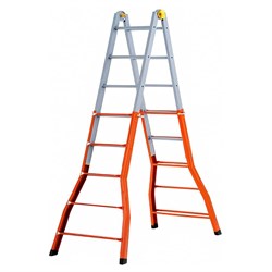 Шарнирная телескопическая лестница-стремянка Gierre PEPPina Gigante - фото 16639554