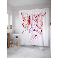 Шторка-занавеска для ванной JoyArty Эротическая фея - фото 16639670