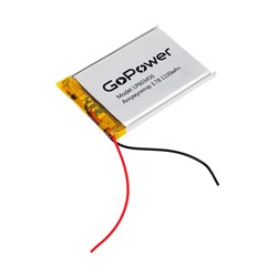 Аккумулятор GoPower Li-Pol LP603450 - фото 16644863