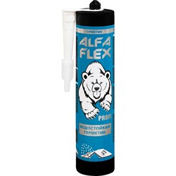 Герметик ALFAFLEX каучуковый, прозрачный, водостойкий, 300 мл 534253 - фото 16644963