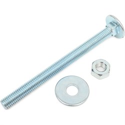 Оцинкованный болт СТРОЙМЕТИЗ М8х100 DIN603 2 шт. - фото 16645050