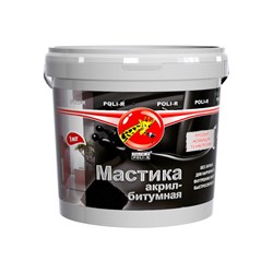Акрил-битумная мастика Poli-R 15731 - фото 16645058