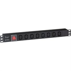 Блок розеток ExeGate ServerPro PDU-19H808 Al-8C13-C14-SW - фото 16654489