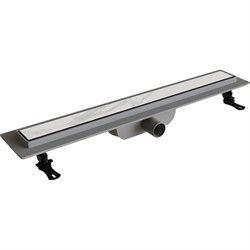 Душевой лоток RGW Drain Leo-11-80 прямой 800 хром Ø 40 мм на ножках, с переходником 40/50 - фото 16657904