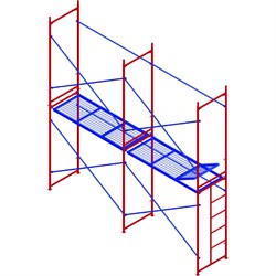 Комплект рамных лесов МЕГА 771 - фото 16658602