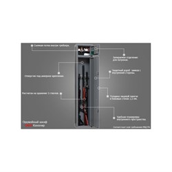 Оружейный шкаф Onix Канонир MES - фото 16664587