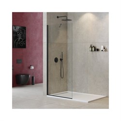 Универсальная душевая перегородка Cezares LIBERTA-L-1-TB-80-C-NERO - фото 16666496