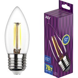 Светодиодная лампа REV FILAMENT свеча C37 - фото 16670363