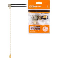 Сонетка-выключатель для бра TDM ELECTRIC SQ1806-0226 - фото 16675629