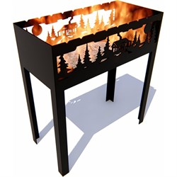 Мангал 7 скамеек Домик в деревне - фото 16678859