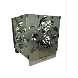 Квадратная костровая чаша НАЮ КЧС-Дуб - фото 16678891