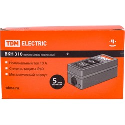 Кнопочный выключатель TDM ELECTRIC ВКН-310 - фото 16683963
