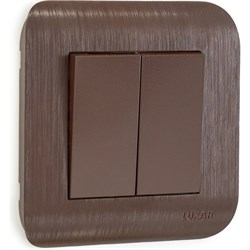 Двухклавишный выключатель Luxar Deco - фото 16690168