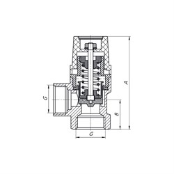 Нерегулируемый предохранительный клапан AQUALINK 2752 - фото 16693424