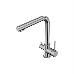 Однорычажный смеситель для кухни для фильтра Elghansa 56A5216-Steel - фото 16703783