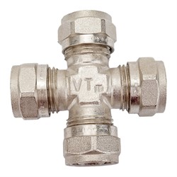 Крестовина для металлопластиковых труб VALTEC VTm.341.N.161616 - фото 16703801