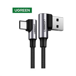 Угловой кабель для зарядки и передачи данных Ugreen 20856 - фото 16709494