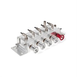 Пневматический блок управления донными клапанами автоцистерны TITAN LOCK TLCU4 - фото 16710781