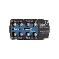 Блок-контакт для миниконтакторов iskra ND4M-13 - фото 16714433