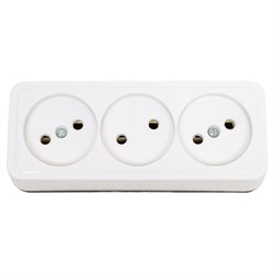 Трехместная розетка ООО Ливны-Электро РА 10-014 - фото 16715826