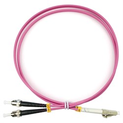 Оптический шнур Cabeus FOP-50-OM4-LC-ST-1m - фото 16716117