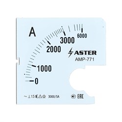 Шкала к амперметру ASTER amp-771 - фото 16716623