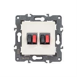 Двойная аудио розетка ЭРА 14-3112-02 Elegance - фото 16718933