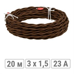 Витой ретро провод TDM ELECTRIC Эко - фото 16719236