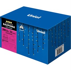 Светодиодная бахрома Uniel ULD-B3010-200/TBK - фото 16720447