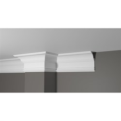 Ударопрочный влагостойкий потолочный карниз под покраску Decor-Dizayn DD517 - фото 16723020