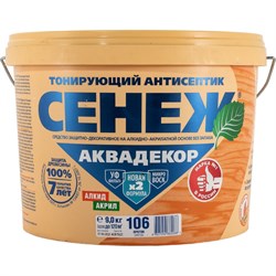 Антисептик для дерева СЕНЕЖ АКВАДЕКОР - фото 16724896