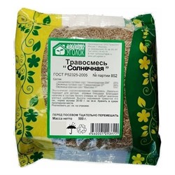 Травосмесь газона семена Зеленый уголок Солнечная - фото 16727820