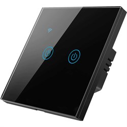 Умный двухкнопочный сенсорный выключатель Roximo SWSEN01-2B - фото 16730862