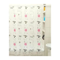 Штора для ванной Доляна Коты - фото 16731113