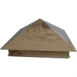 Металлический колпак на столб ПРОФМЕТСТИЛЬ 621 - фото 16736817