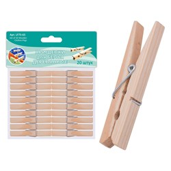 Деревянные прищепки для белья Мультидом LF75-65 - фото 16738694