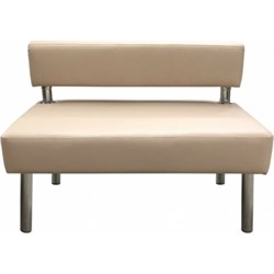 Двухместная секция дивана Мягкий Офис бежевая - фото 16745960