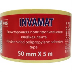 Двухсторонняя полипропиленовая клейкая лента INVAMAT 906 - фото 16749161
