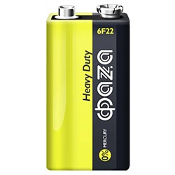 Солевая батарейка ФАZА Heavy Duty 6F22 Shrink-1 - фото 16764494
