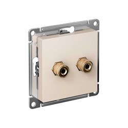 Двухместная аудиорозетка Systeme Electric AtlasDesign - фото 16765131