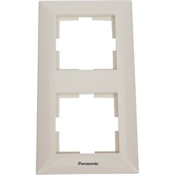 Вертикальная двухместная рамка Panasonic Arkedia - фото 16769506
