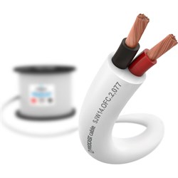 Акустический кабель PROCAST cable SJW 14.OFC.2,077.5 14AWG 2x2,077мм2, PVC, белый, 5 м - фото 16771740