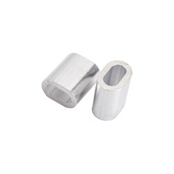 Алюминиевый двухрядный потолочный зажим для стальных канатов BEFAST din 3093 - фото 16777881