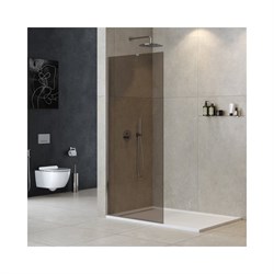 Универсальная душевая перегородка Cezares LIBERTA-L-1-TB-100-BR-Cr - фото 16779605